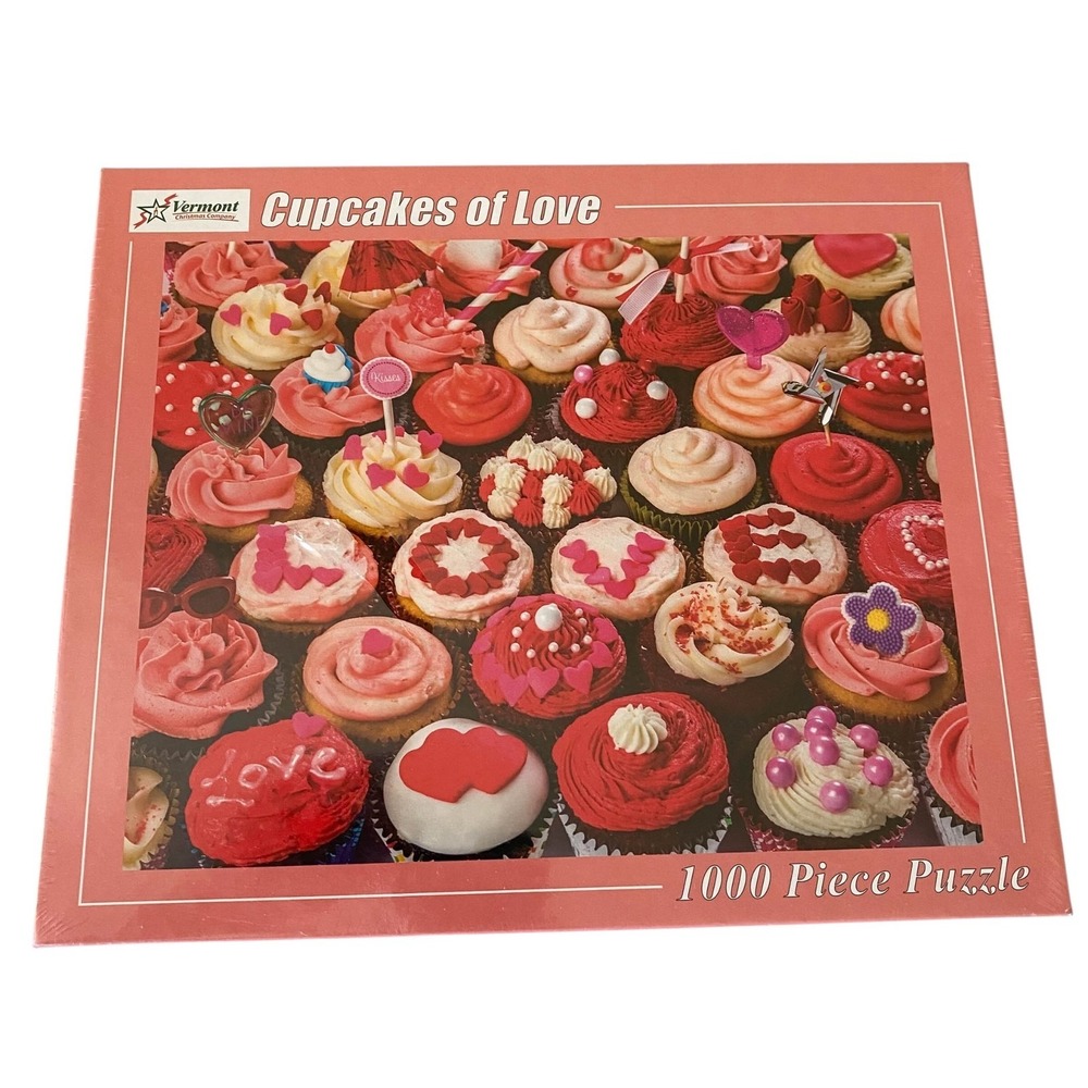 Vermont Christmas Company Cupcakes Of Love 1000 Pcs Puzzle NEW